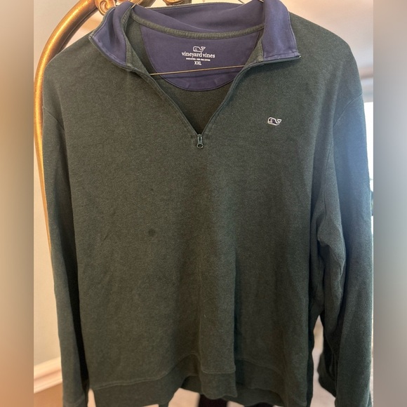 Vineyard Vines Green Quarter-Zip Pullover - Picture 1 of 1